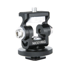 Niceyrig Tilting Monitor Mount with Cold Shoe