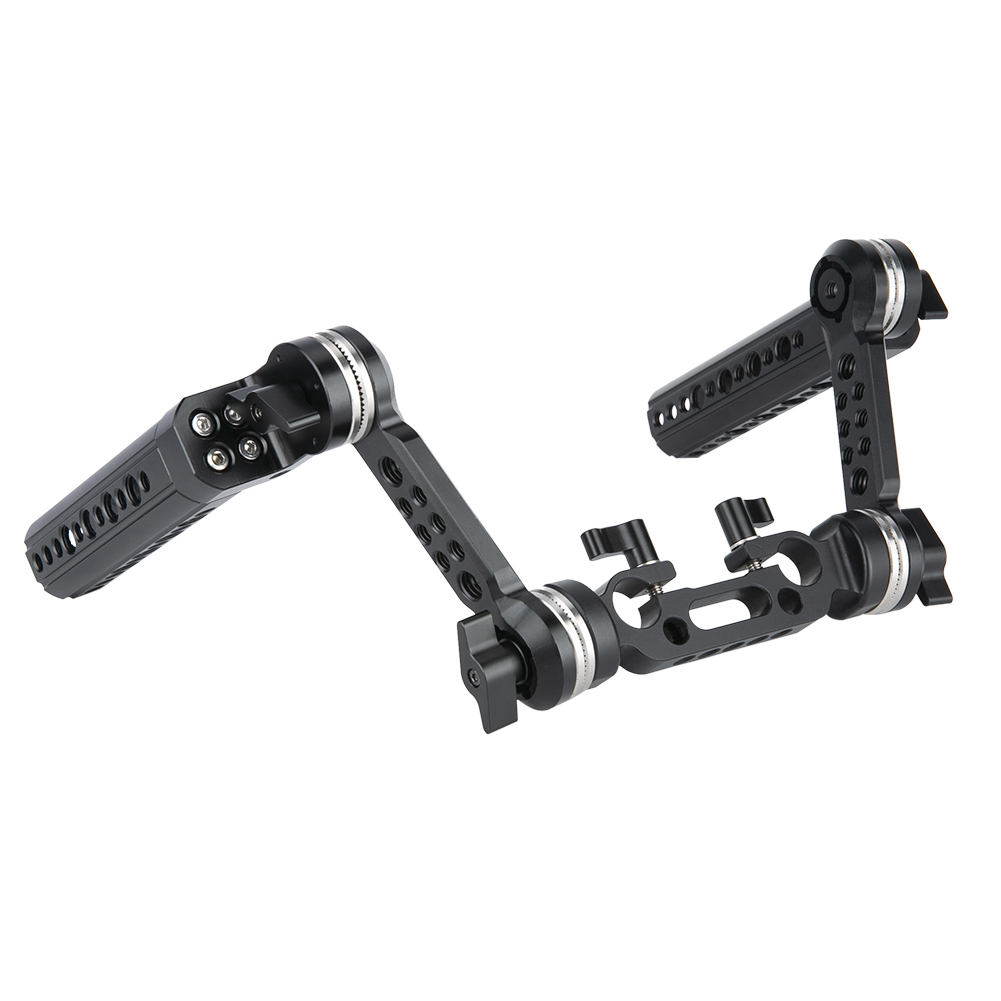 NICEYRIG Shoulder Rig Handle Cheese Grip Extend ARRI Arm 15mm Rod Shoulder Rig  DSLR Camera Video Shooting Photography Stabilizer