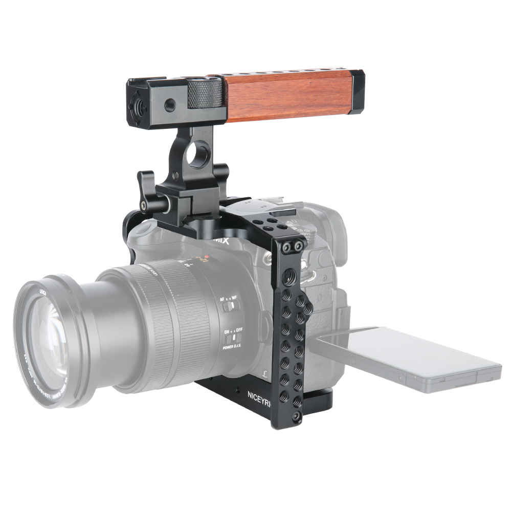 Niceyrig GH5/GH5s Cage Kit with NATO Top Handle Cold Shoe Mount