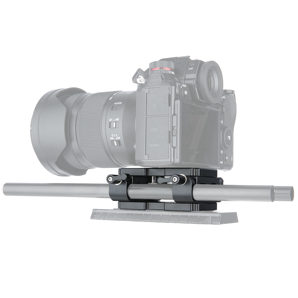 NICEYRIG Baseplate With Dual 15mm Rod Clamp