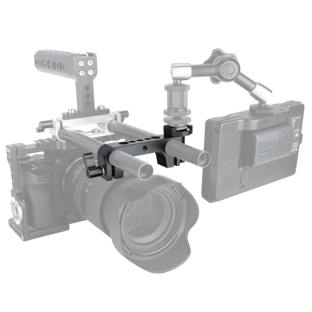 NICEYRIG 15mm Rod Clamp with Cold Shoe mount Adapter