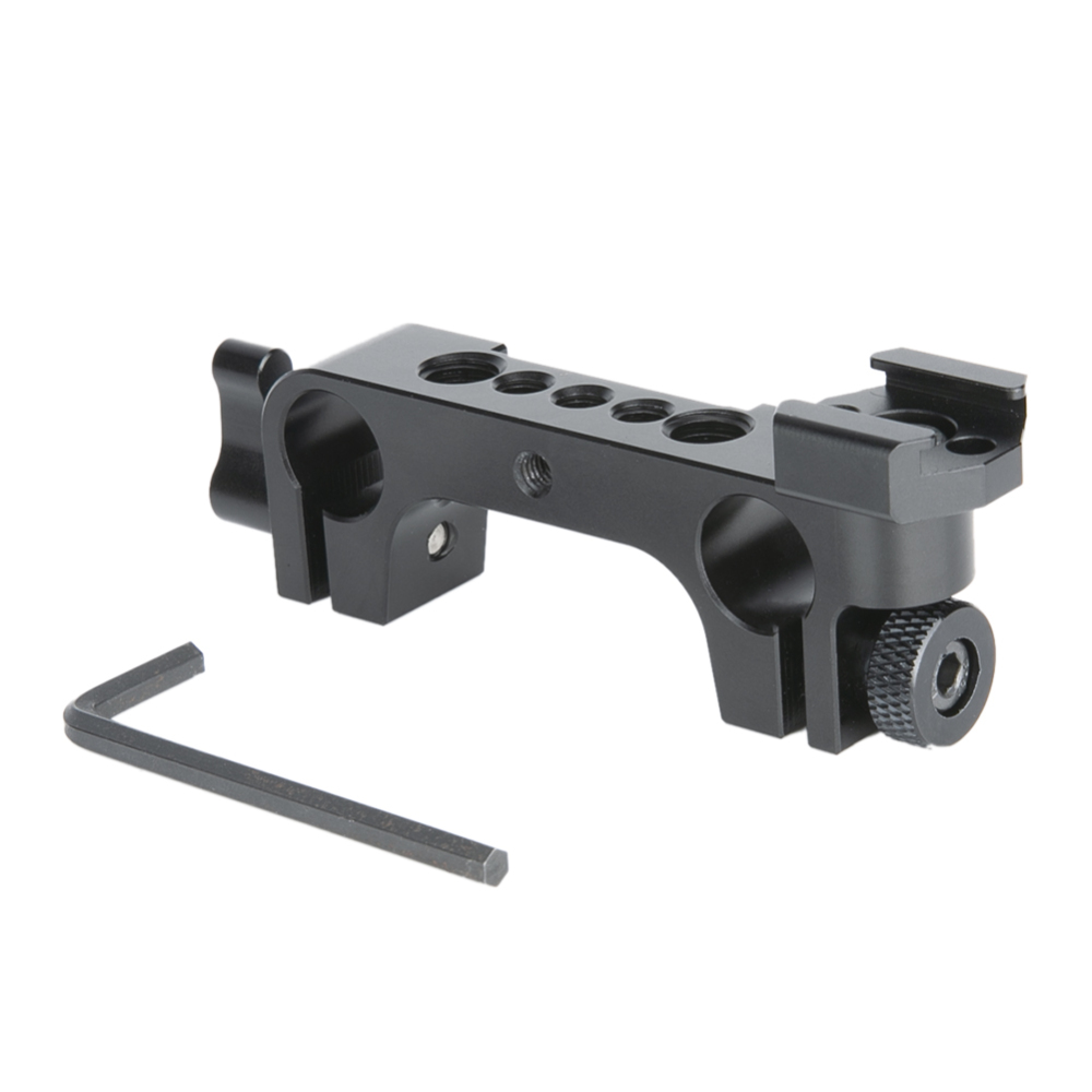 NICEYRIG 15mm Rod Clamp with Cold Shoe mount Adapter