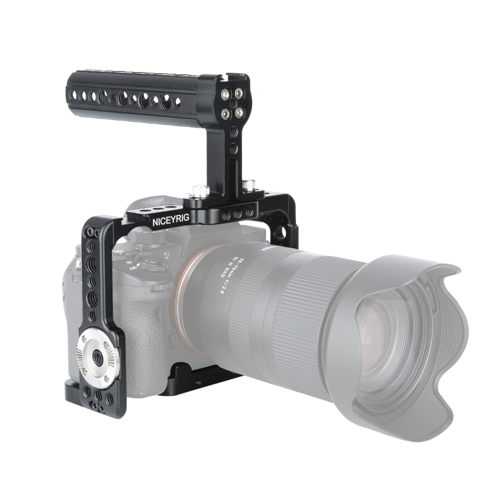 NICEYRIG Camera Cage Kit for Sony A7RIII/A7III/A7MIII/A9/A7RII/A7SII