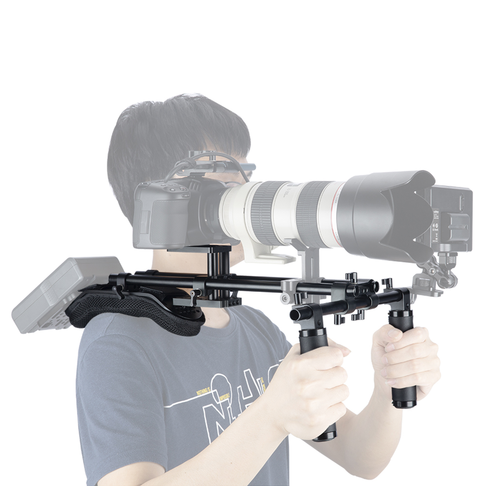 NICEYRIG Shoulder Rig Support Film Maker System with Camera
