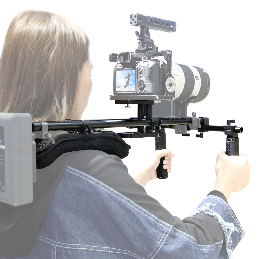 NICEYRIG Shoulder Rig Support Film Maker System with Camera