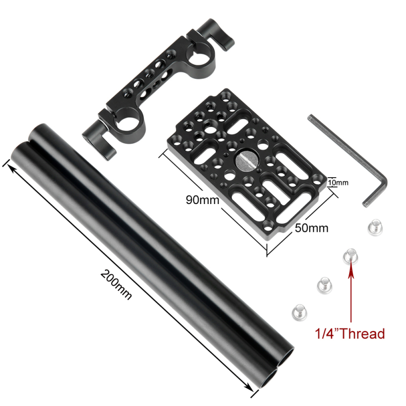 Niceyrig Cheese Easy Plate with 15mm rod clamp/8 inch rod