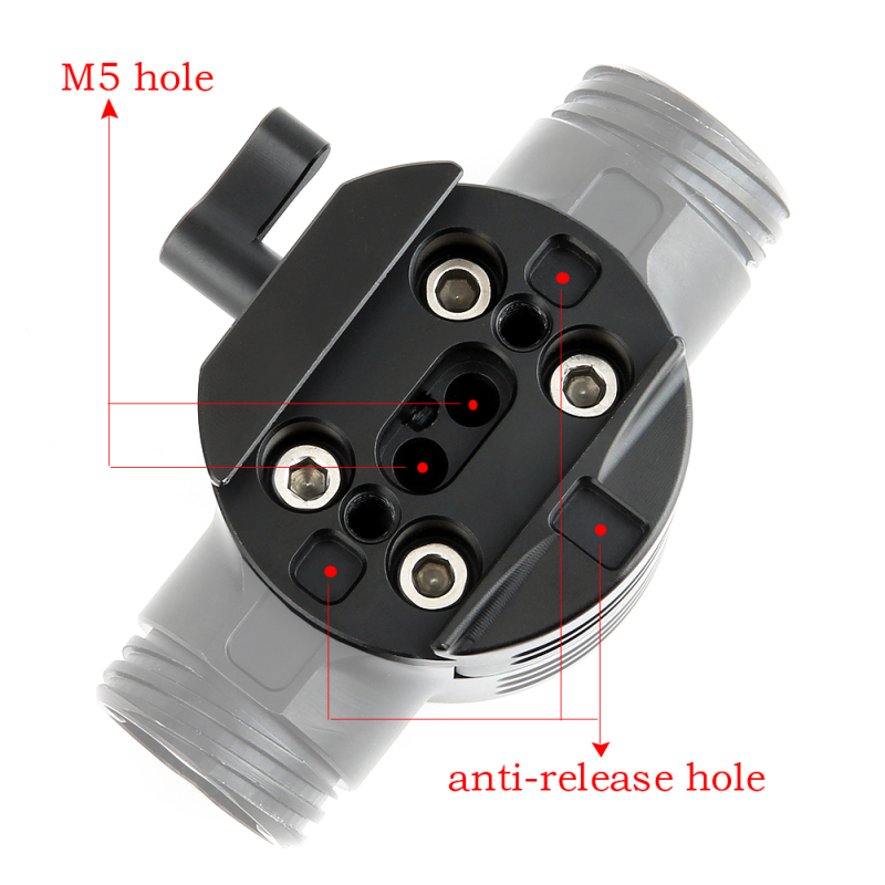 Niceyrig 1/4&quot; 3/8&quot; threaded holes QR Camera Mount for Ronin M MX Gimbal Stabilizer Tripod Video System