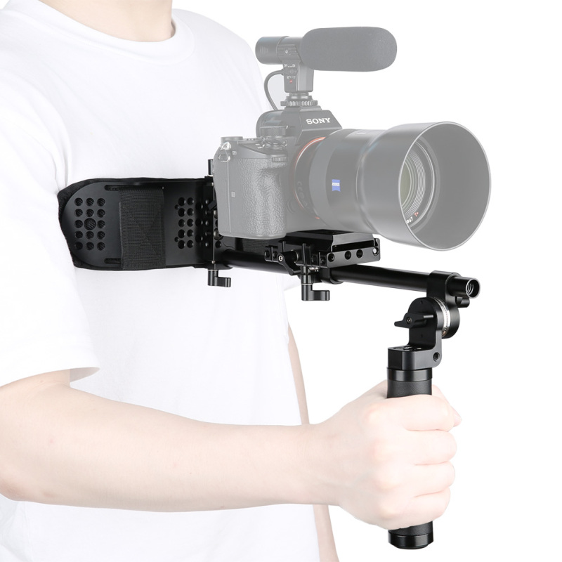 Niceyrig One Hand Grip 360° Adjustable Chest Stabilizer Support System for DSLR Cameras &amp; Mirrorless Cameras