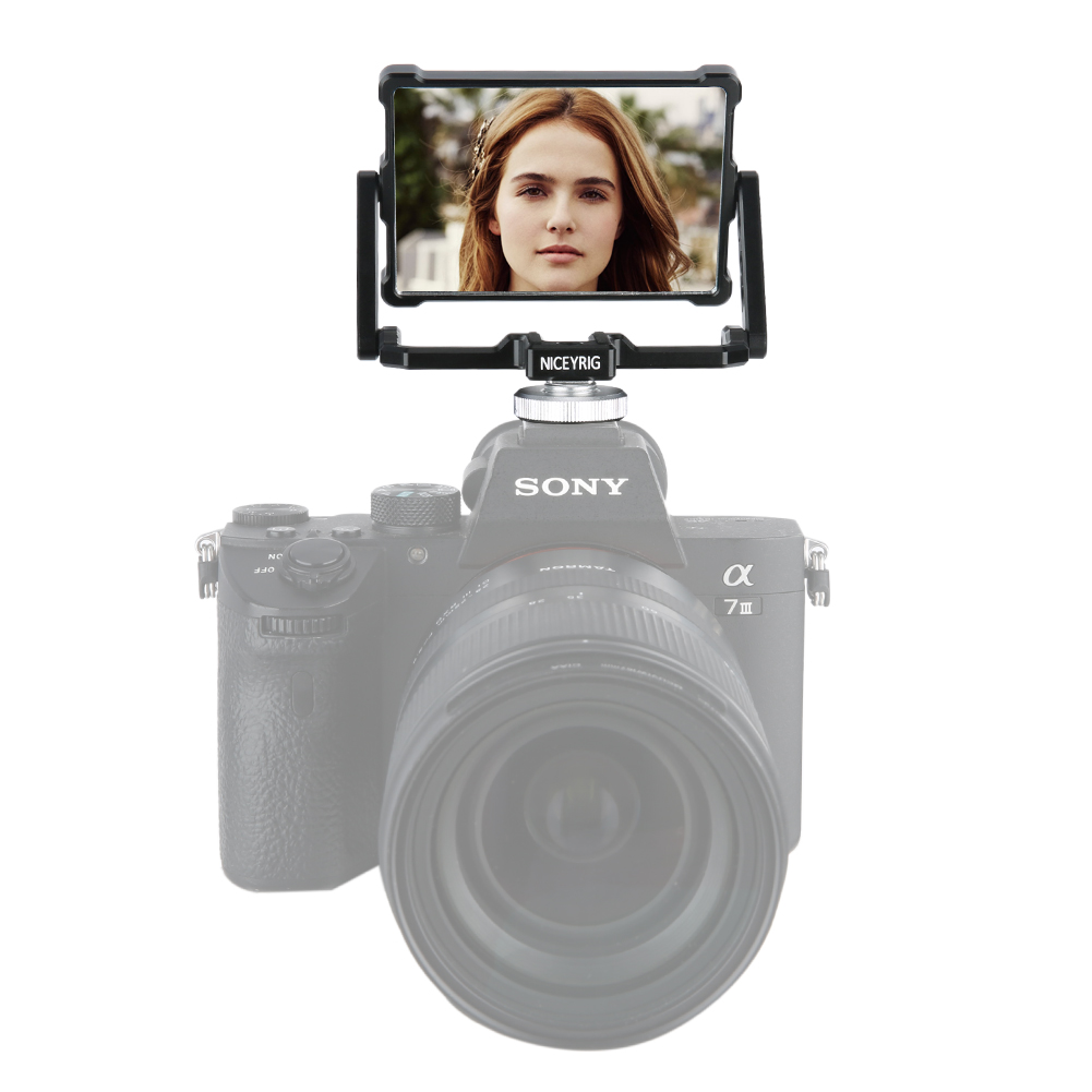 Niceyrig DSLR Camera Foldable Selfie Vlog Filmmaking Flip Screen Mirror for SONY A6600 A6500