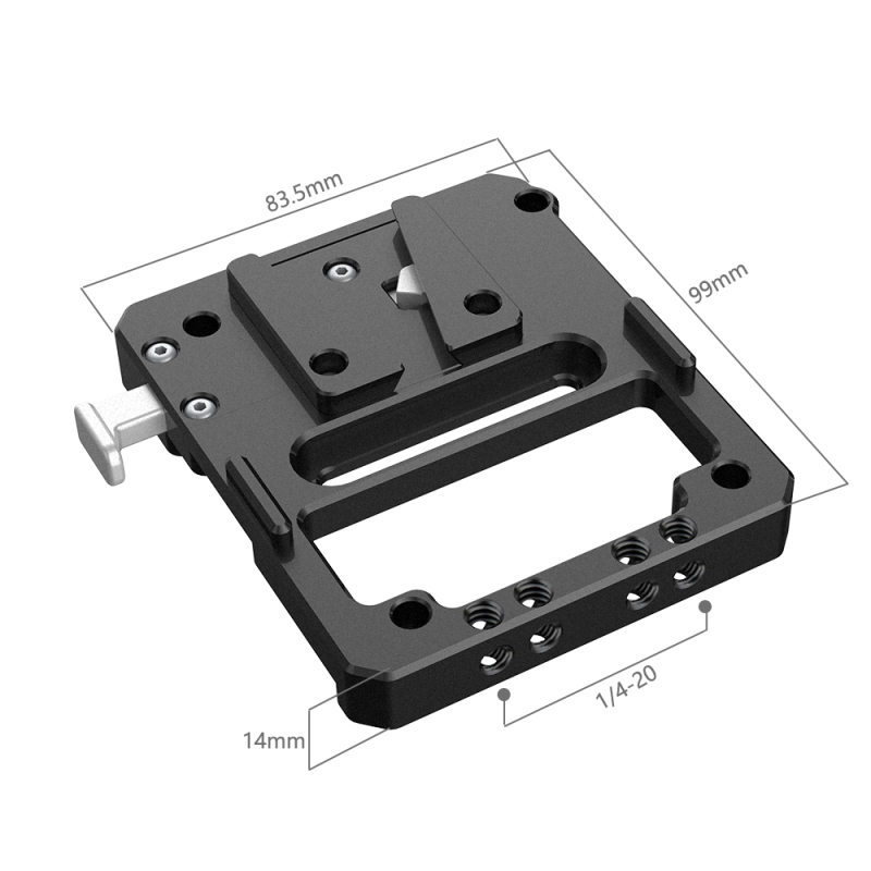 Niceyrig V-Lock Battery Plate for Kinefinity MAVO/ Kinefinity MAVO-LF/ Kinefinity MAVO 6K/ Kinefinity TERRA 4K/ Kinefinity TERRA 6K Cinema Camera