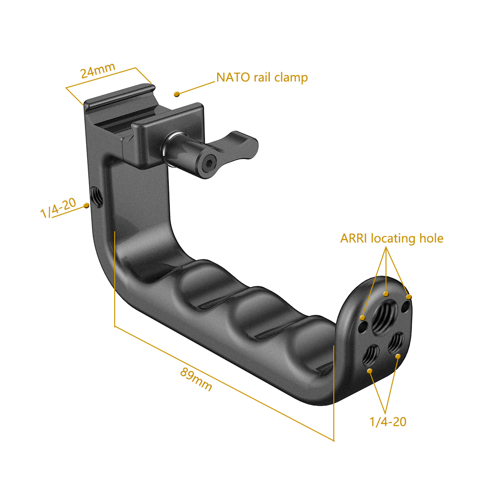Niceyrig Mini Nato Top Handle with Arri Locating Holes