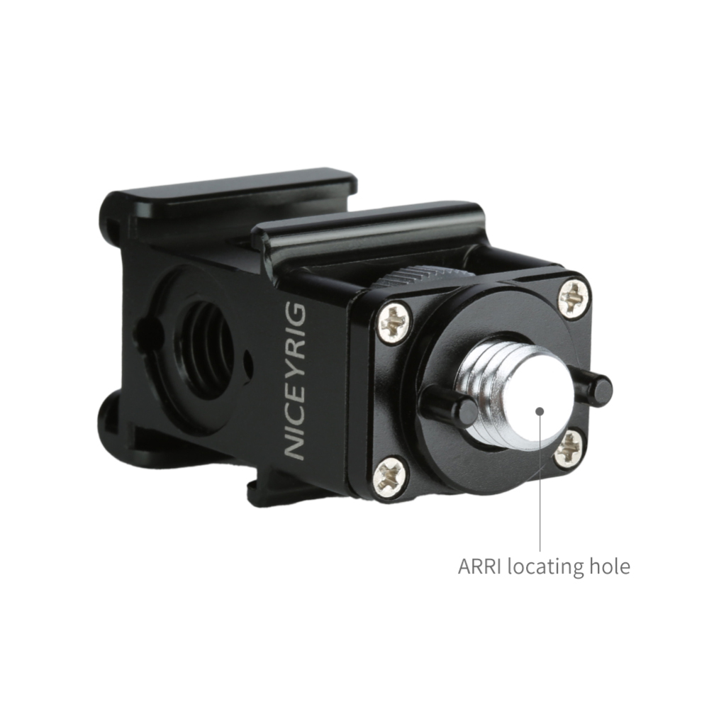 Niceyrig Cold Shoe Adaptor with Arri Locating Pins