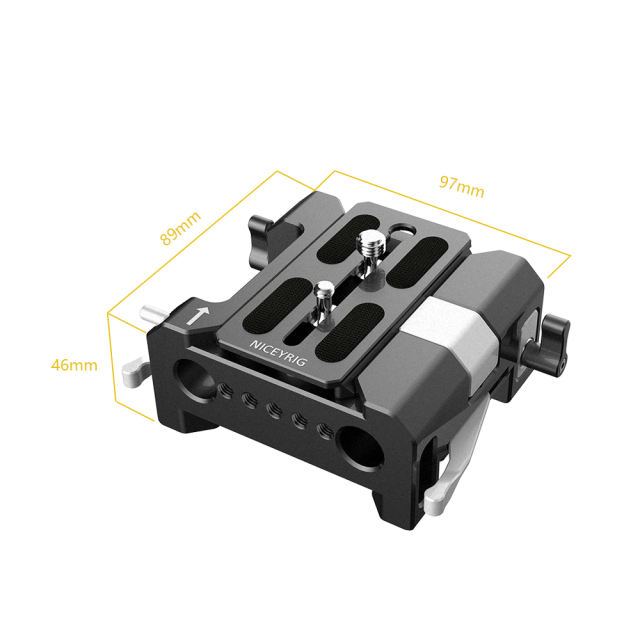 Niceyrig Universal Quick Release Base Plate Kit for Kinefinity Mavo/Mavo LF/Mavo 6k/TERRA 4K/TERRA 6K (Arri style)