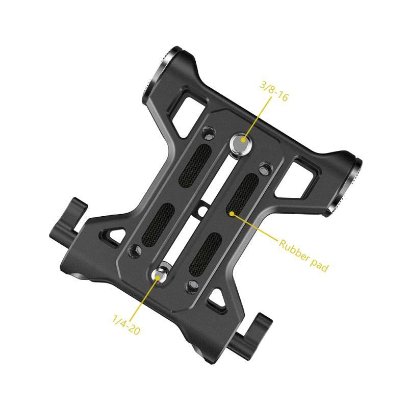 Niceyrig Riser Baseplate with Arri Rosette & 15mm Rod Clamp for Cannon C100/C300/C500 Sony FS7/FS5/FS9 Red DSMC2 Kinefinity Cinema Camera