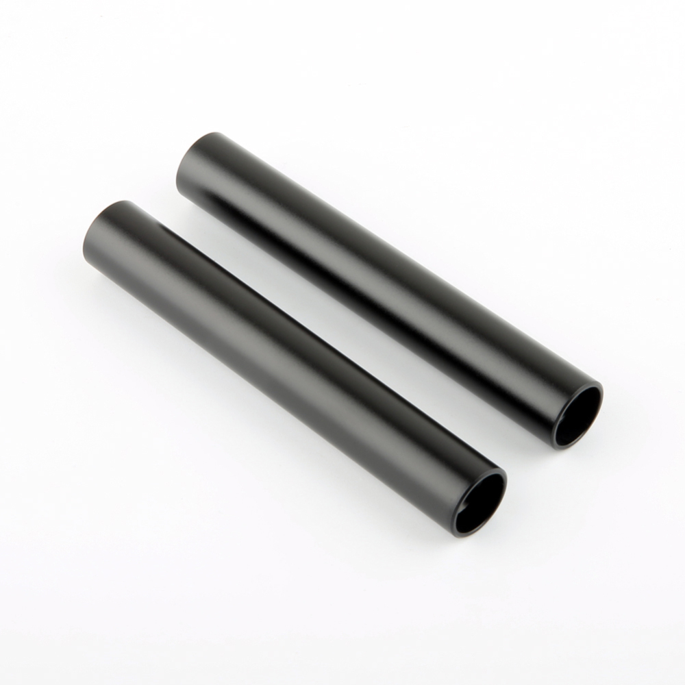 NICEYRIG 15mm Rod - 10cm 4 Inch (Pair Pack) - Black Aluminum Alloy