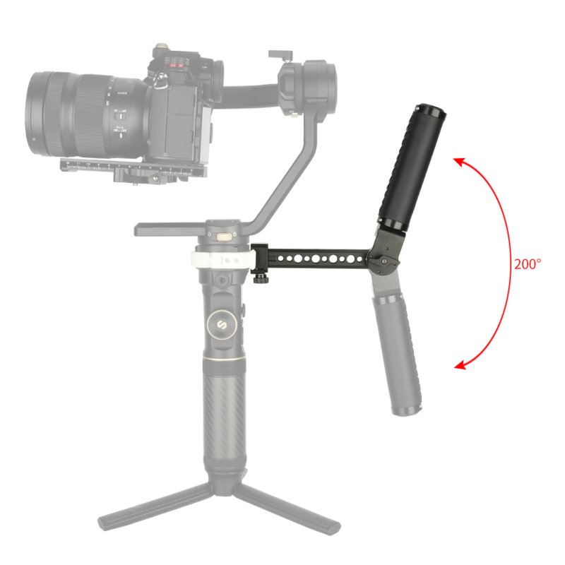 Niceyrig Side Handle with Nato Clamp for Handheld Stabilizer Gimbal Ronin S/Ronin SC/Zhiyun Crane 2S