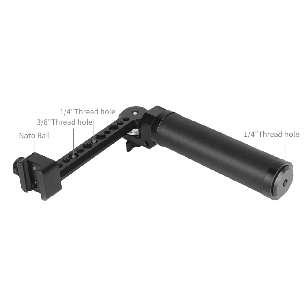 Niceyrig Side Handle with Nato Clamp for Handheld Stabilizer Gimbal Ronin S/Ronin SC/Zhiyun Crane 2S