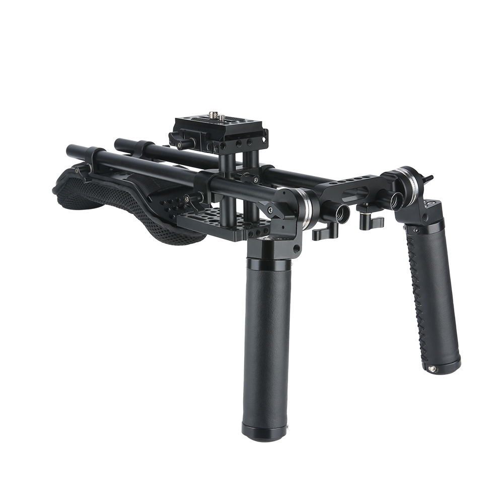 Niceyrig Universal Shoulder Pad Kit 15mm Rod Support System with Arri