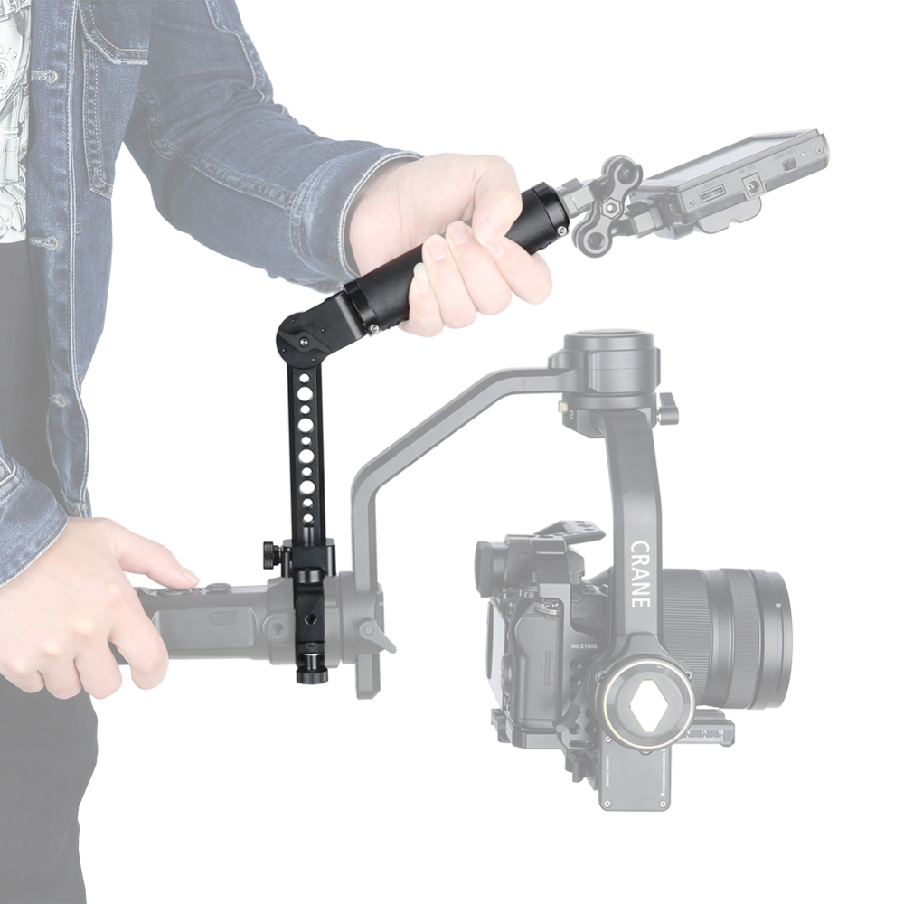 Niceyrig Dedicated Leather Side Handle for ZHIYUN CRANE 2S Handheld Stabilizer Gimbal