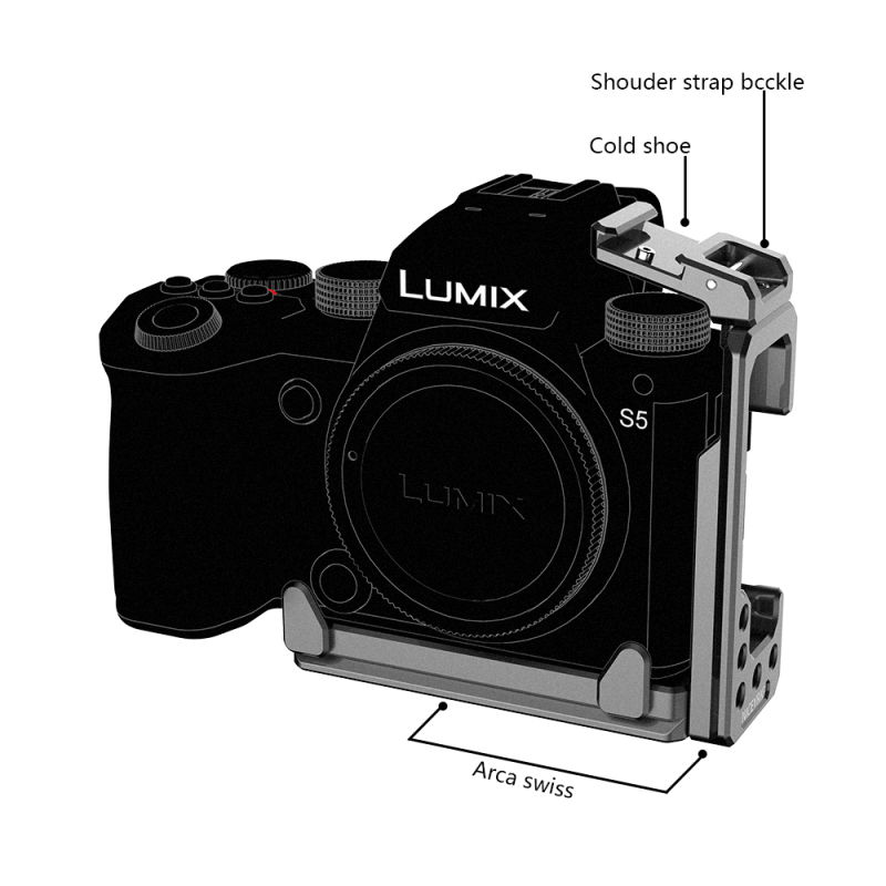 Niceyrig L-bracket for Panasonic Lumix S5 Camera