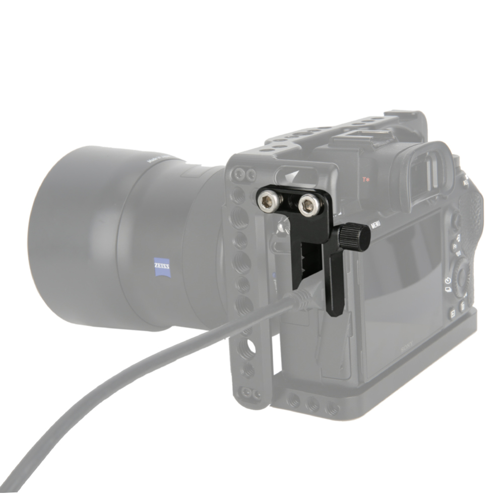 NICEYRIG HDMI Cable Clamp Lock Compatible with A7RIII A7II A7SII A7RII Camera Cage