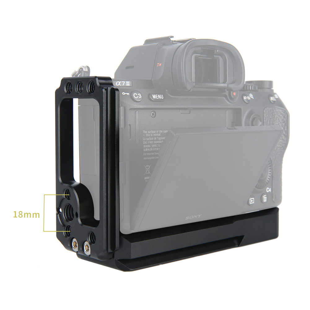Niceyrig L Bracket for Sony A7RIII / A7III /A7RII/ A7SII/A7II/ A9 with Built-in Quick Release Plate