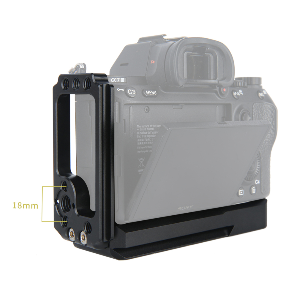 Niceyrig L Bracket for Sony A7RIII / A7III /A7RII/ A7SII/A7II/ A9 with Built-in Quick Release Plate
