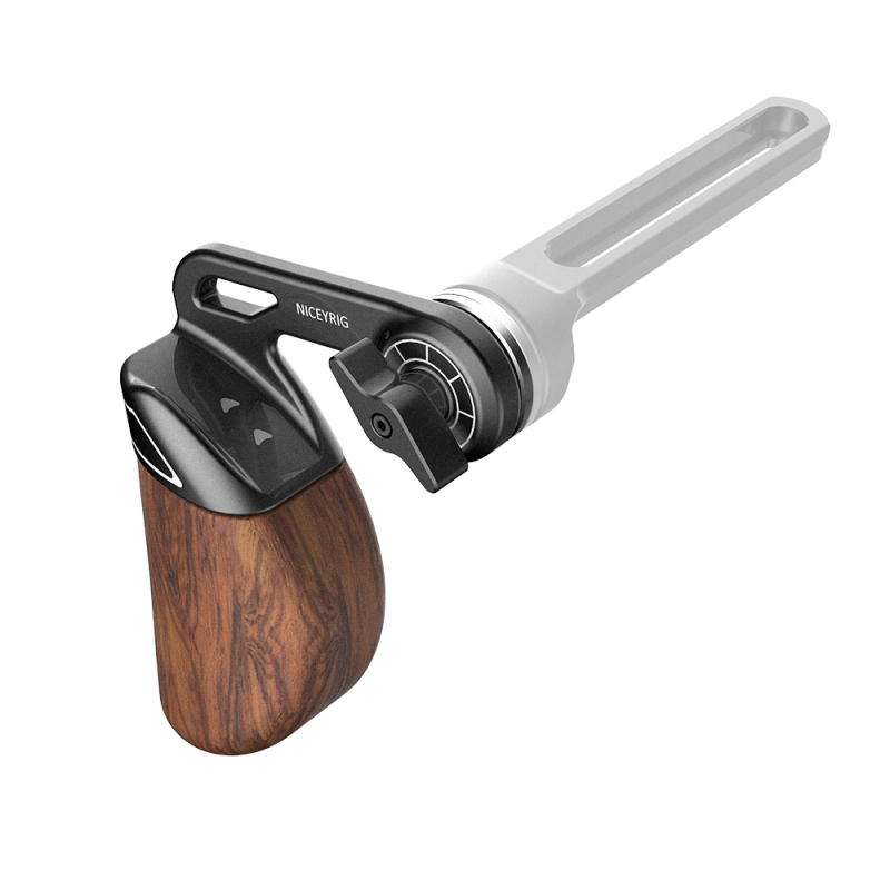 Niceyrig (Left) Wooden Side Handle with Arri Rosette Mount