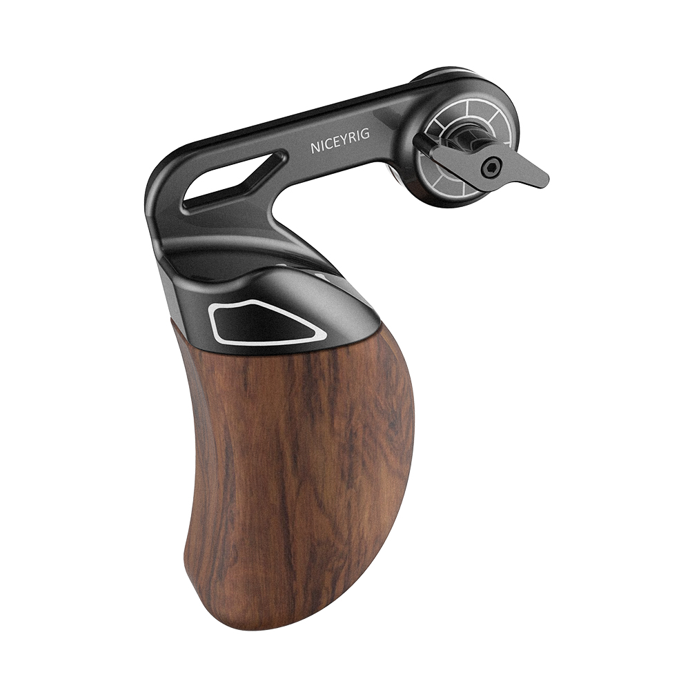 camvate木製ハンドルグリップwith ARRIロゼットマウント( Left Hand ) n5ksbvb Niceyrig (Left) Wooden Side Handle with Arri Rosette Mount