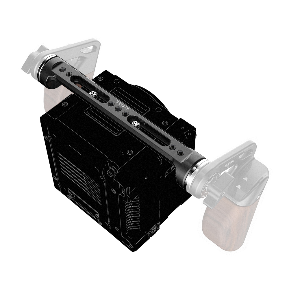 Niceyrig Nato Rail with Dual Arri Rosette Mounts