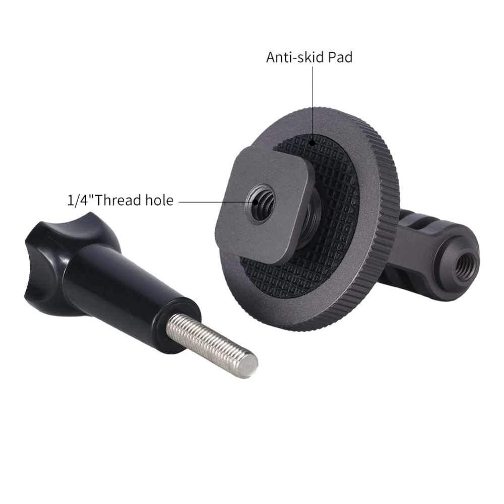 Niceyrig Action Camera Tripod Mount Cold Shoe(Hot Shoe) Adaptor for GoPro MAX/GoPro HERO/DJI Osmo