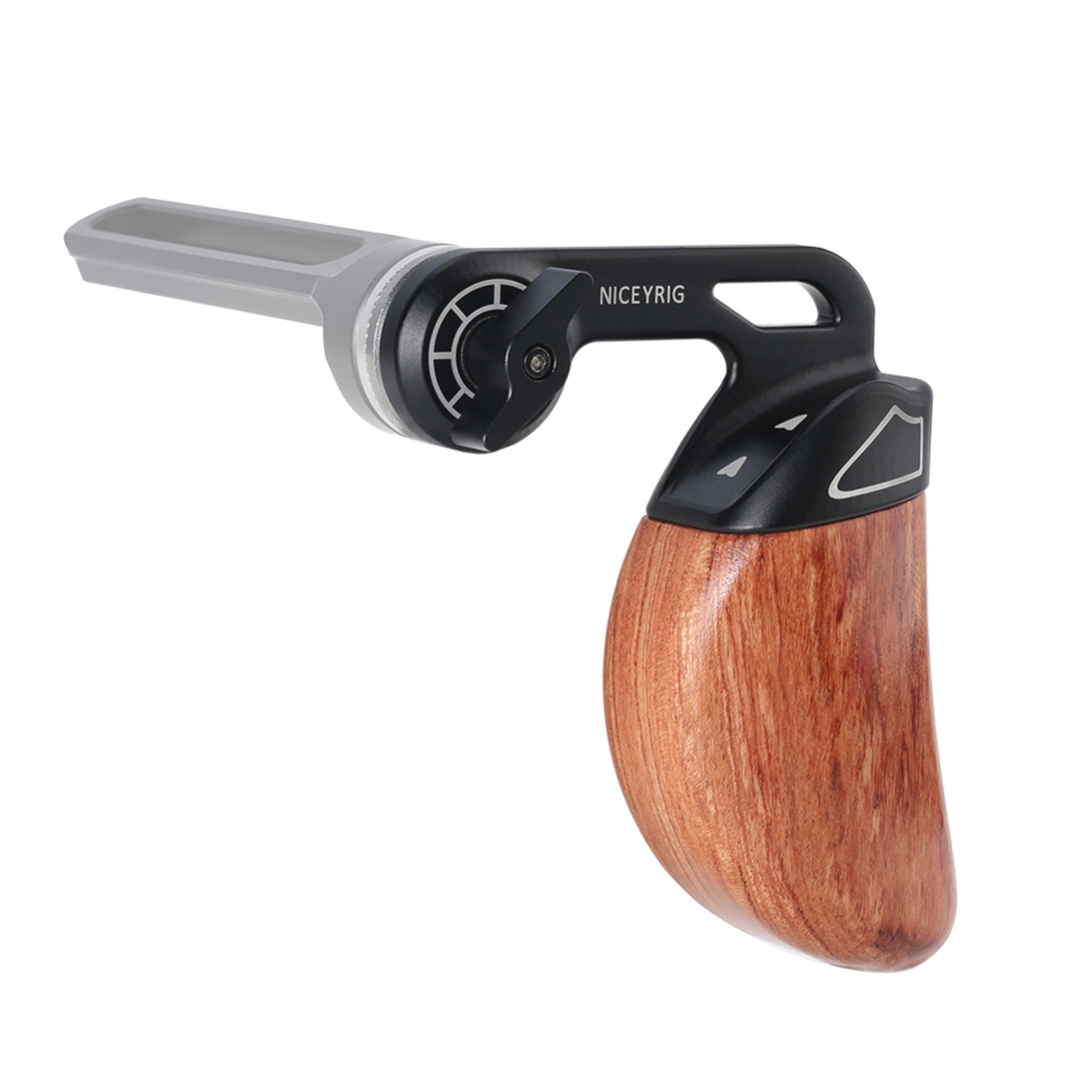 Niceyrig (Right) Wooden Side Handle with Arri Rosette Mount