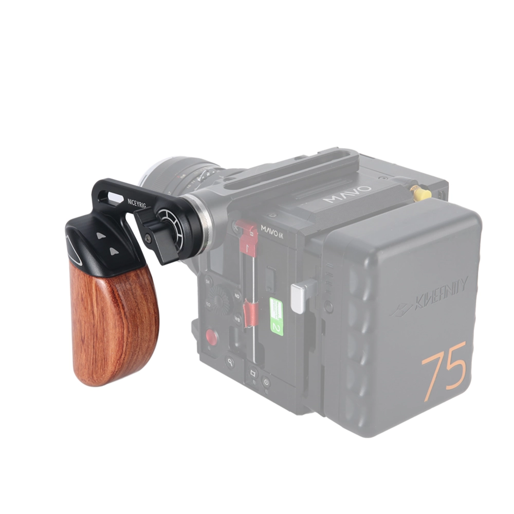 Paire De Poignées Wooden Camera – Rosette Handle – Cuir Marron – Ouvert Jamais Utilisé