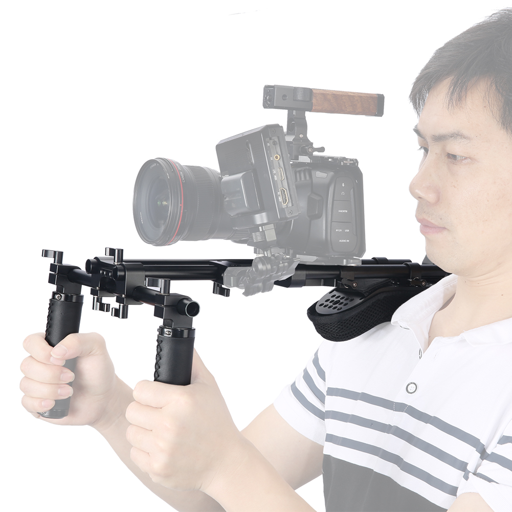 Niceyrig Universal Shoulder Rig Support Film Maker 15mm Railblock