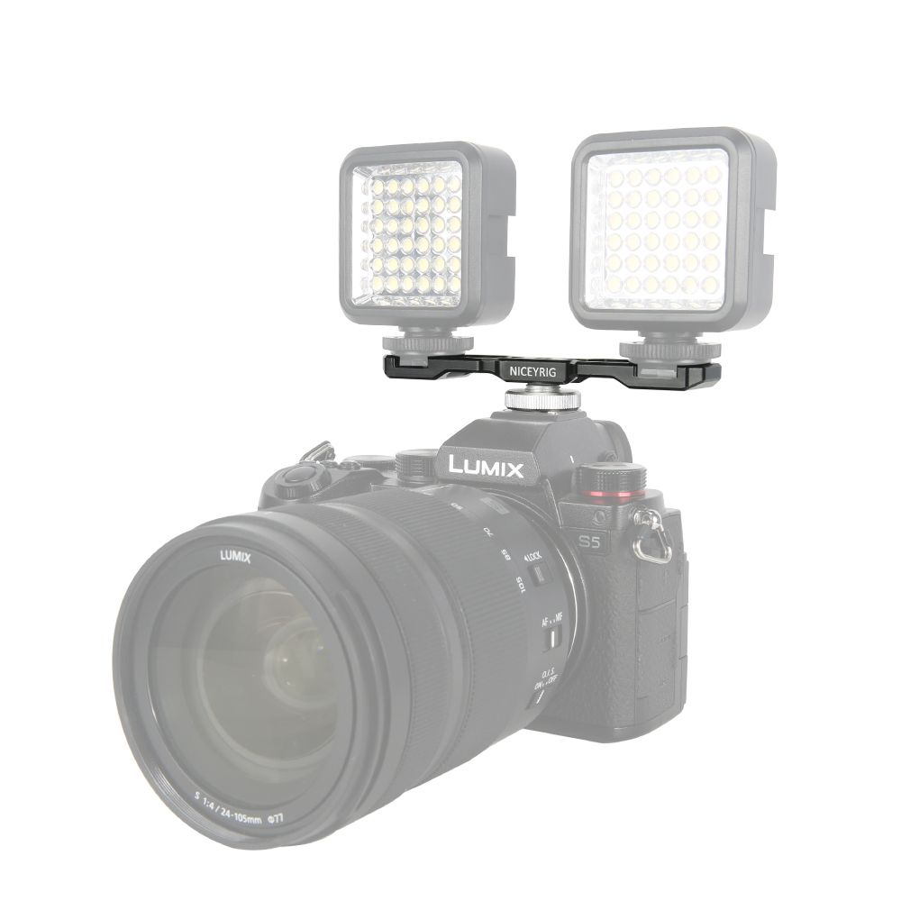 Niceyrig Dual Cold Shoe Mounts Bracket