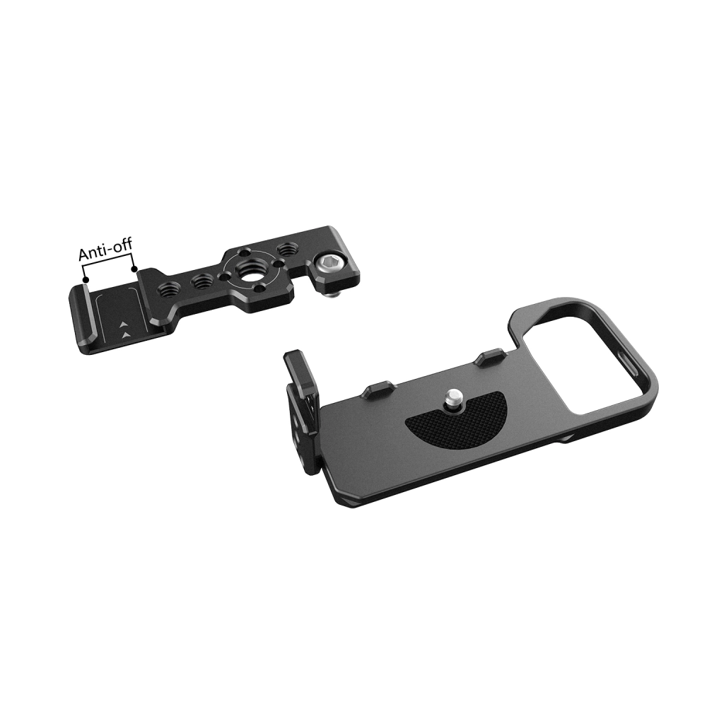 NICEYRIG FX3 FX30 Kit d'extension de poignée XLR, extension de poignée de forme circulaire avec plaque de montage supérieure pour Sony FX3/FX30, avec griffe, filetage multiple et trou QD – 601