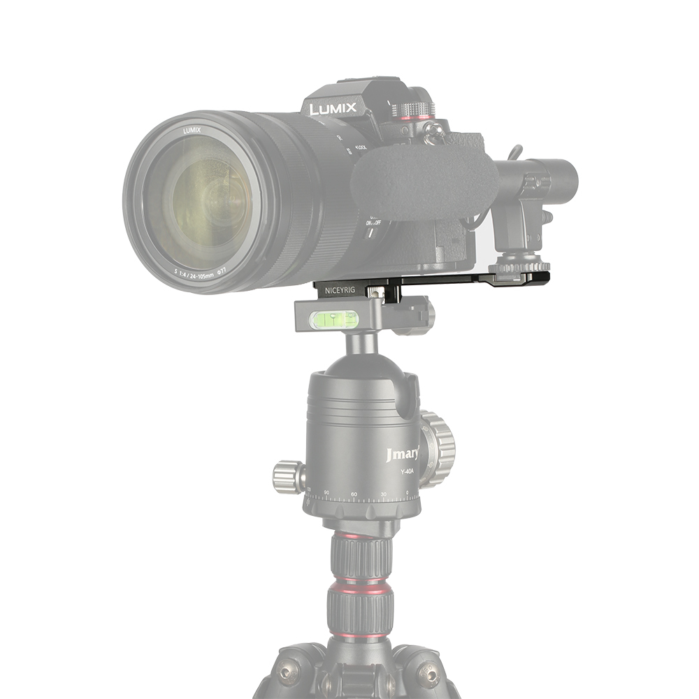 Niceyrig Cold Shoe Mount Bracket with Arca - Swiss Dovetail
