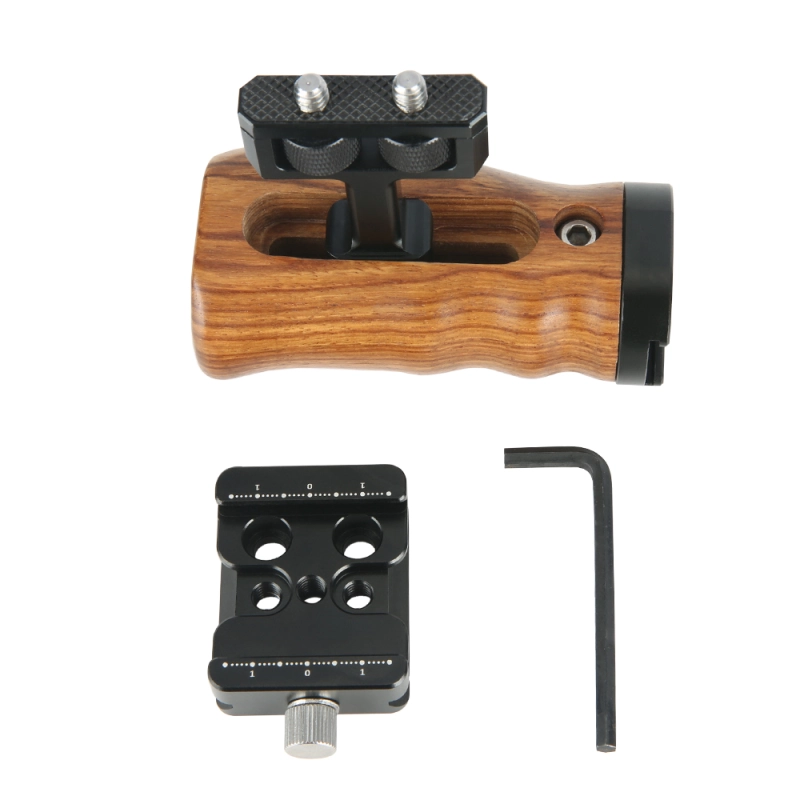 Niceyrig Wooden Side Handle with Arca Quick Release Clamp