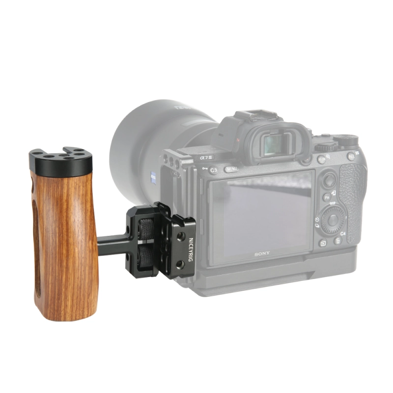 Niceyrig Wooden Side Handle with Arca Quick Release Clamp