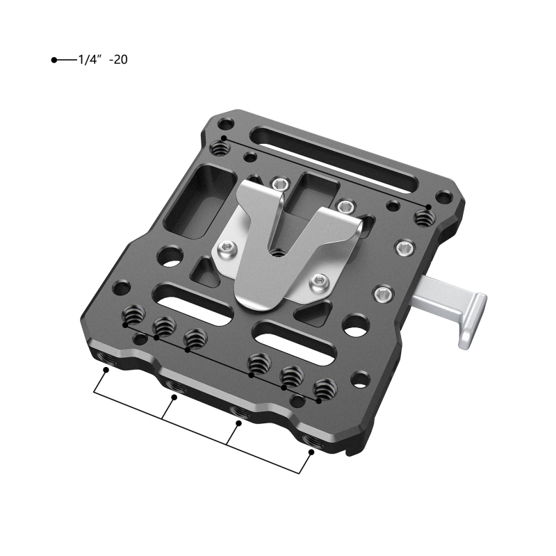 Niceyrig V-Lock Mount Battery Assembly Kit with Portable Stainless Steel Buckle