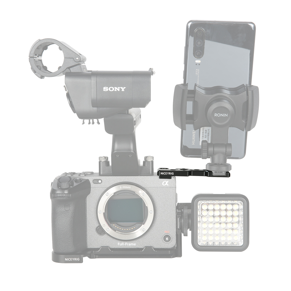 Niceyrig Top Plate with Cold Shoe Mount for Sony FX3/ILME-FX30 Camera