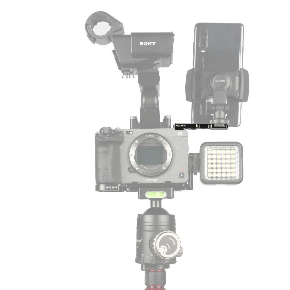 Niceyrig Top Plate with Cold Shoe Mount for Sony FX3/ILME-FX30 Camera