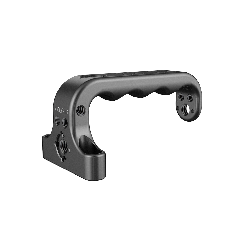 Poignée En Bois Côté Gauche Avec Rail OTAN/rosette - Compatible Caméras RED, Kinefinity - Pour Prise Main
