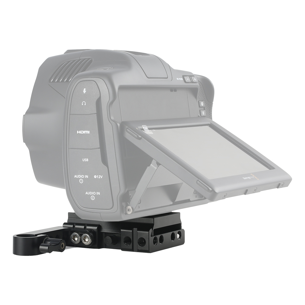Niceyrig Half Camera Cage Kit with Manfrotto Base Plate for Blackmagic Pocket Cinema Camera 6K Pro