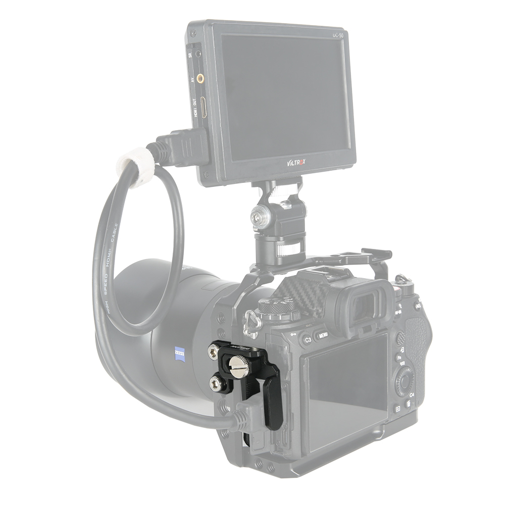 Niceyrig HDMI Cable Clamp for Sony A7RM4A/A1/A7RIV/A7RIII/A7SIII/A7/A7MIII Camera Cage