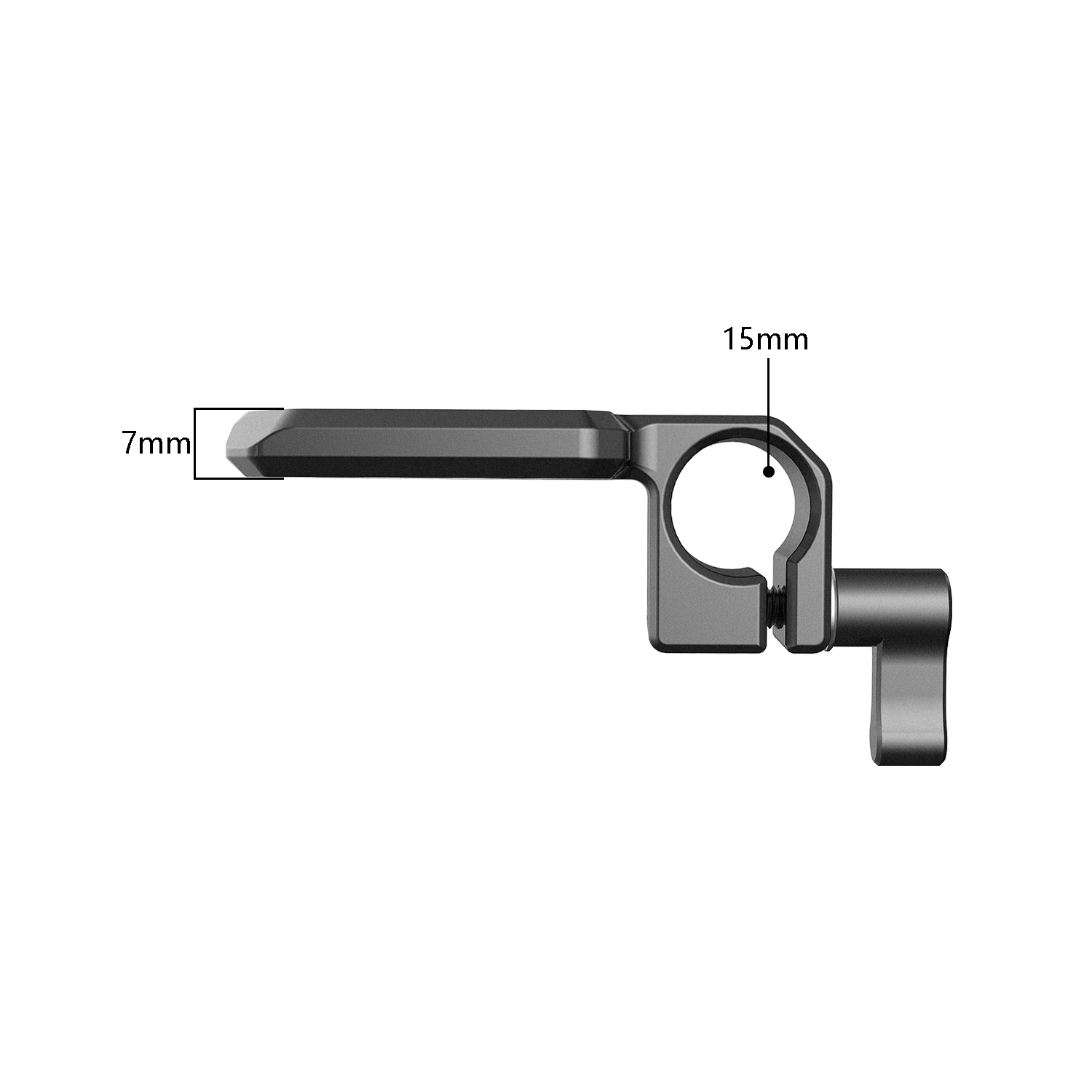 Niceyrig 15mm Single Rod Calmp with Cold Shoe Mount Plate
