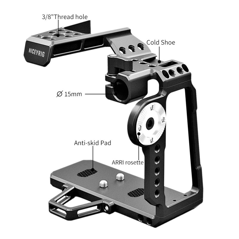 Niceyrig Half Cage for BMPCC 6K Pro/BMPCC 6K G2