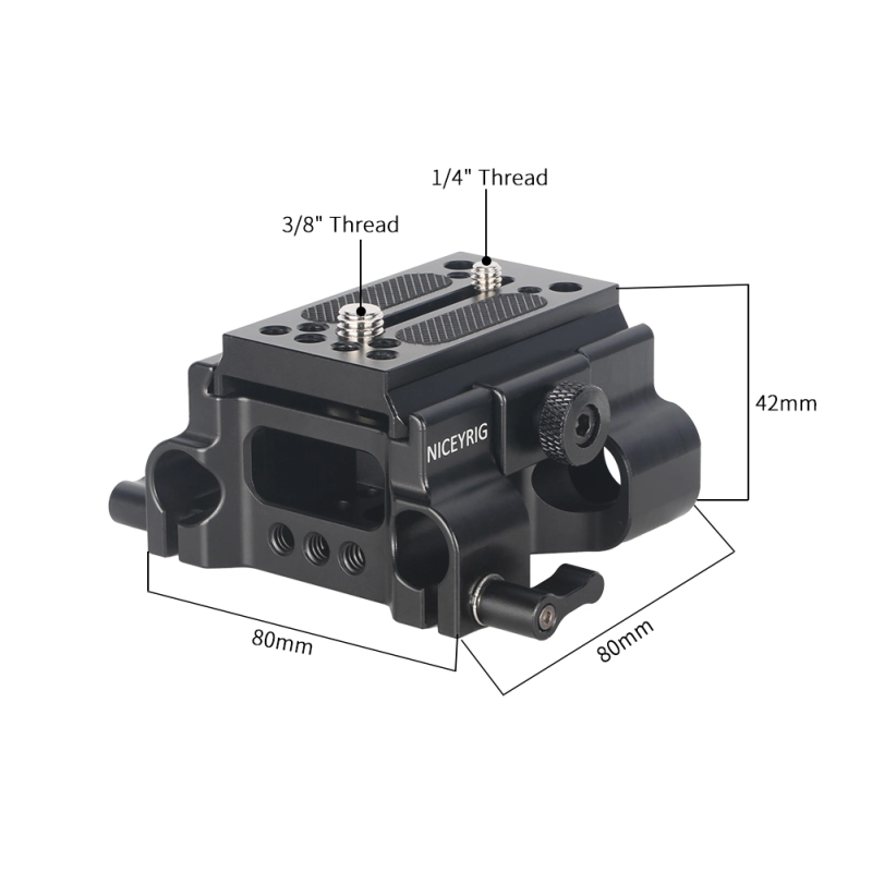 Niceyrig QR Manfrotto Plate Kit with 15mm Dual Rod Clamp