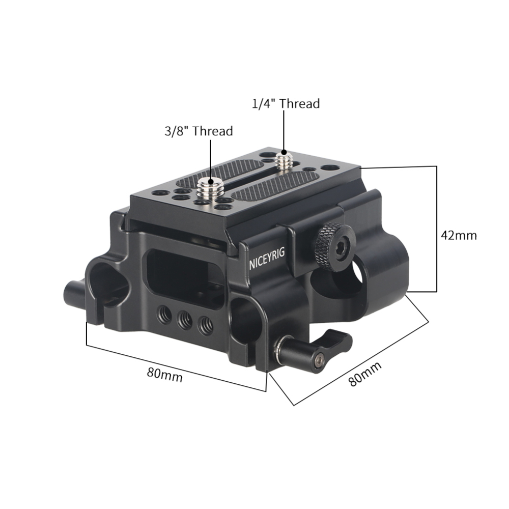 Niceyrig QR Manfrotto Plate Kit with 15mm Dual Rod Clamp