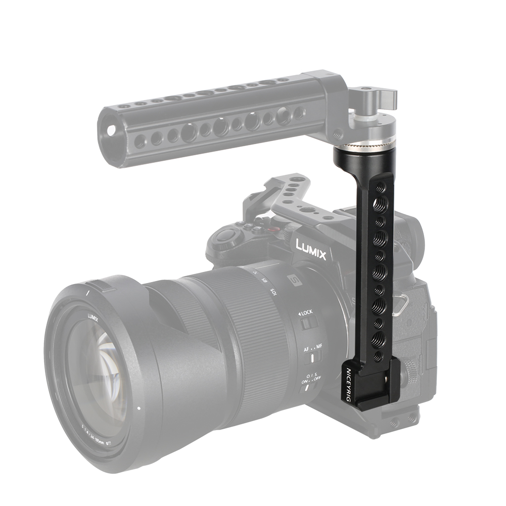 CGPro NATO Rail With 15mm Rod Clamp To M6 ARRI Rosette Mount